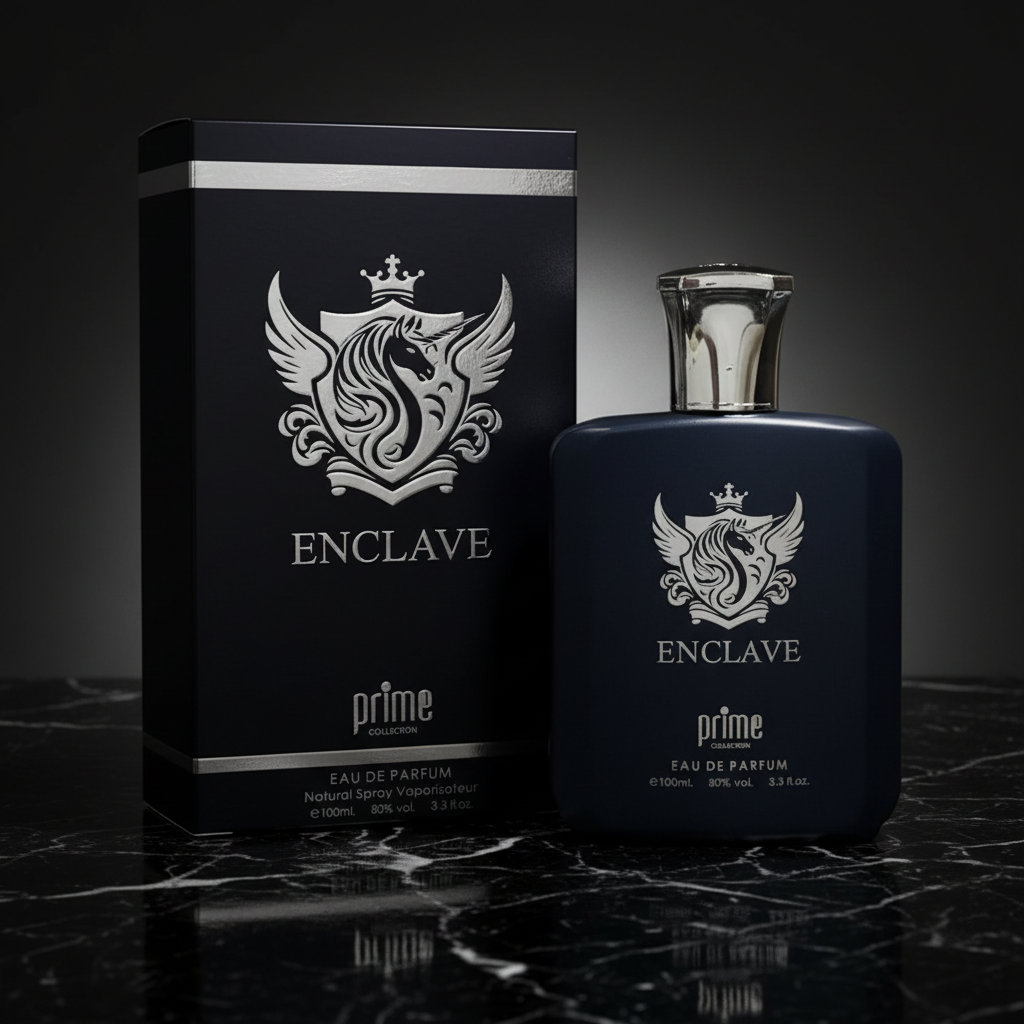 Enclave by Prime Collection EDP bottle and box