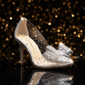 Jessica Simpson Cinderella Crystal Clear Pump - glamorous editorial shot