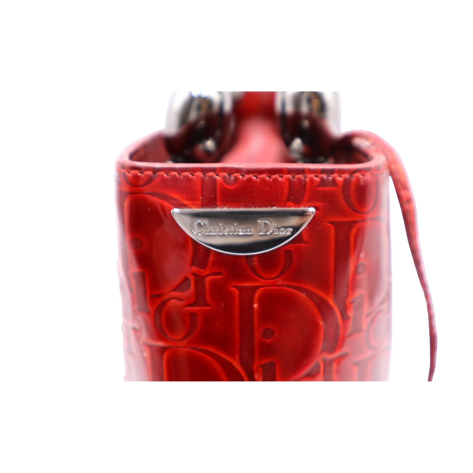 Dior Patent Trotter Malice Pearl Tote Bag