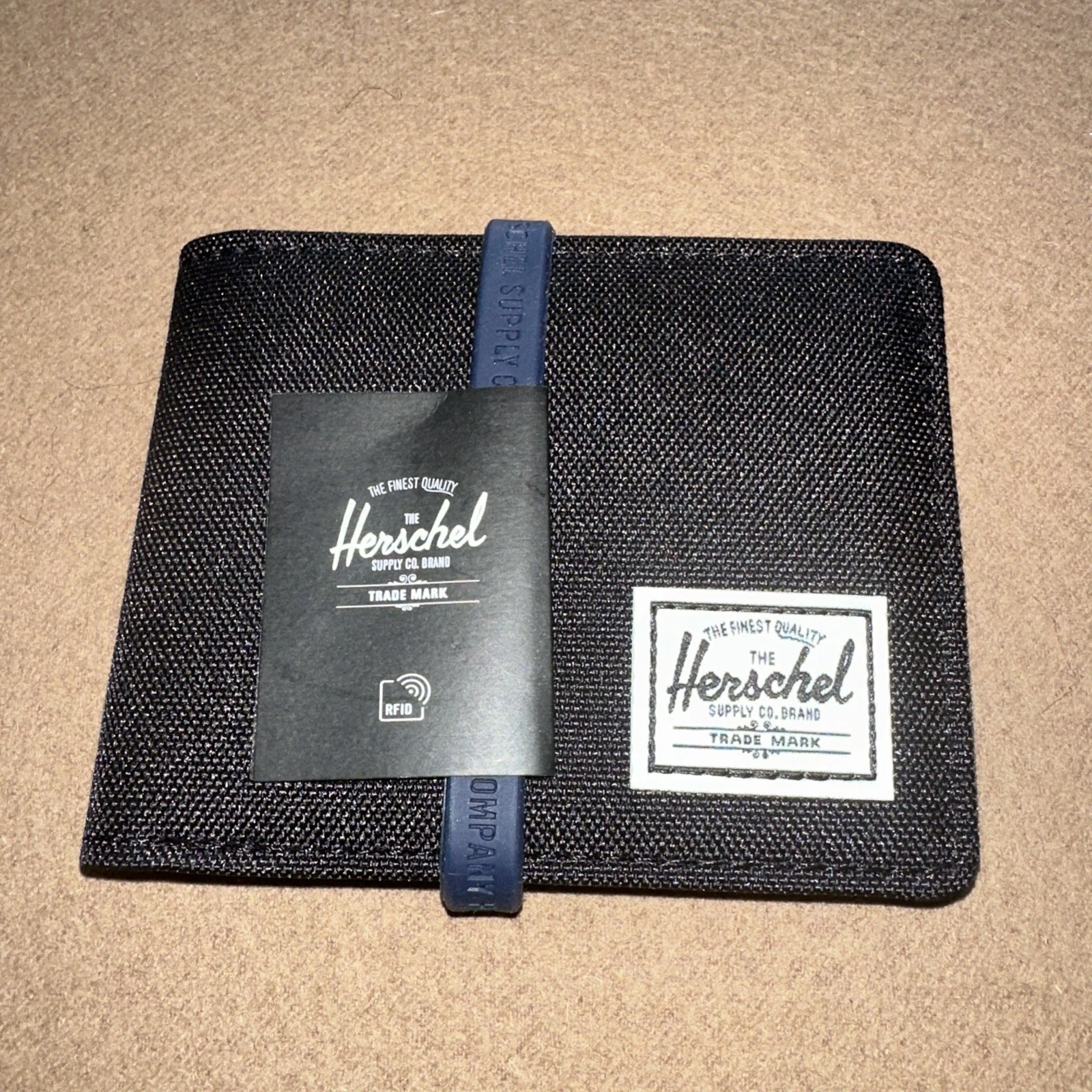 Herschel Roy Wallet with RFID Blocking - Black