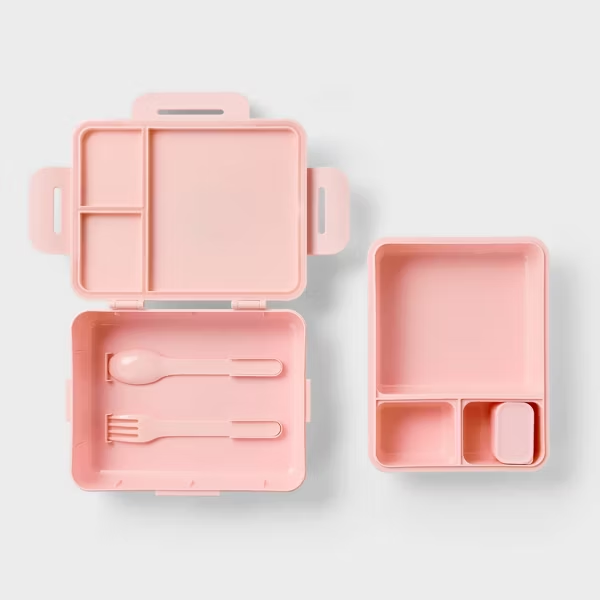 All In Motion™ Pink Bento Lunch Box – Recycled Polypropylene Lunch Container