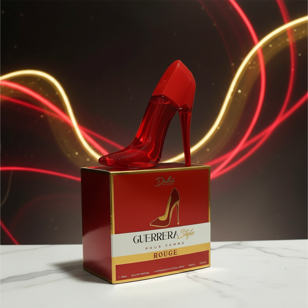 Guerrera Style Rouge Pour Femme EDP red stiletto bottle